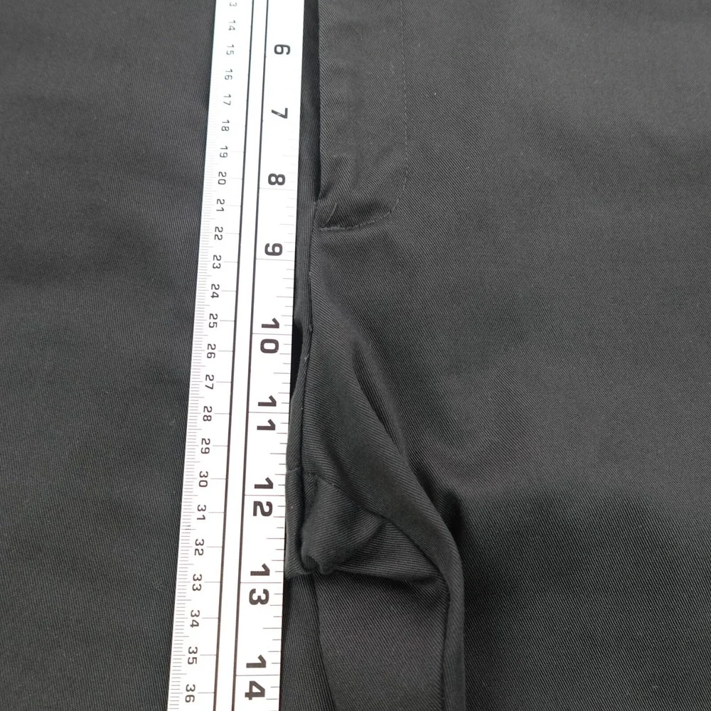 Haggar Dress Pants 38x32 Black Classic Fit No Iron Mid Rise Stretch Corporate - Picture 9 of 12